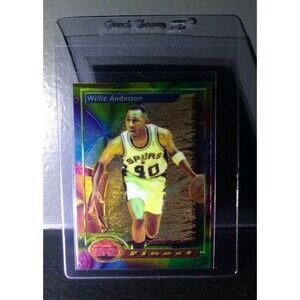 1993-94 Topps Finest Willie Anderson #154 Basketball Card